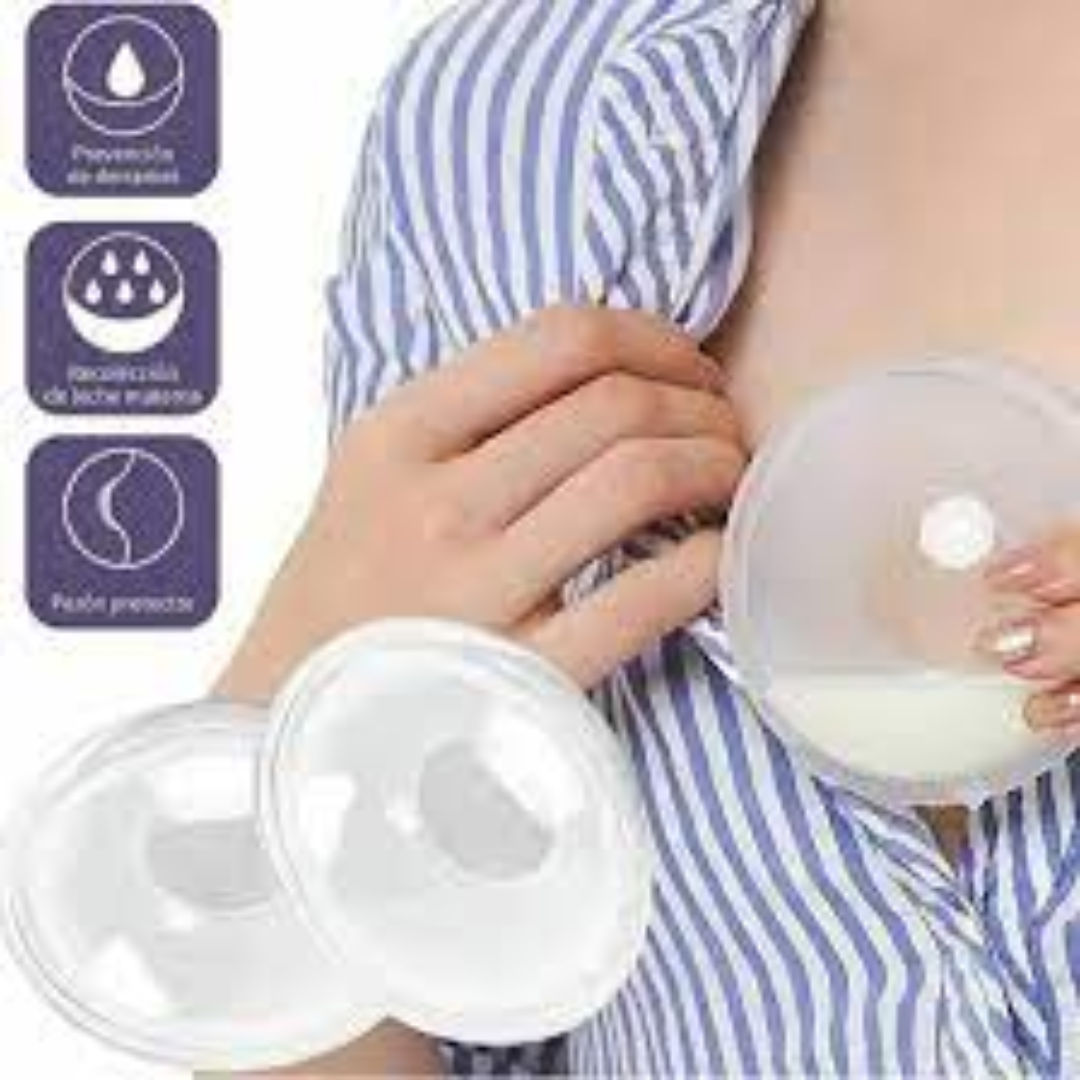 2 Pcs Silicone Wearable Breast Milk Collector ( With Box )